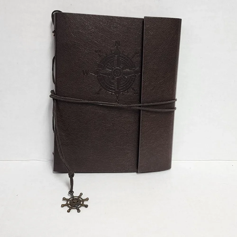 Travelers Journal Notebook, Pocket Notebook Soft Cover -‎ Black Plain Paper Book